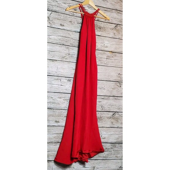 Crisada CHRIS KOLE Red Dress Size 4 100% Silk
